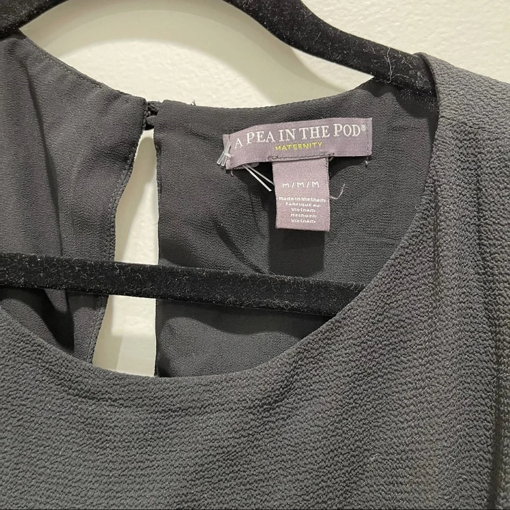 A Pea in‎ the Pod black medium maternity dress